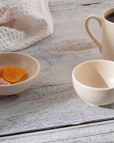 Lina Купички За Ядки Керамика, Кремово, 10 Cm