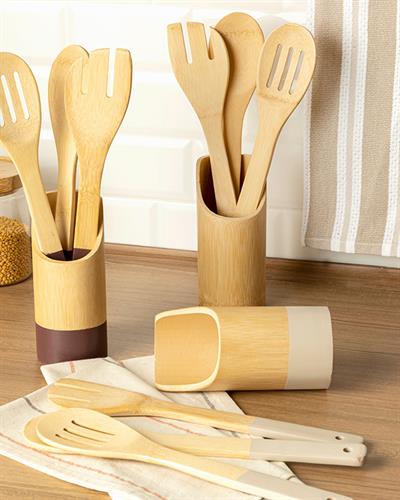 Lina Комплект За Сервиранe 4 Части, Бамбук, Бежово, 16 Cm