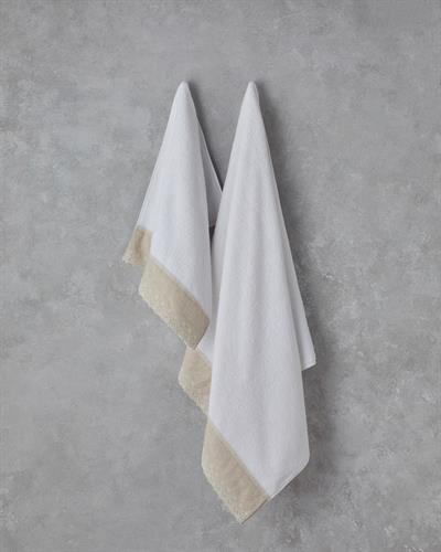 Linda Кърпа За Лице С бродерия Памучен 50x90 см Бял