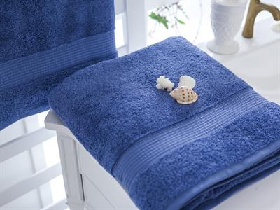 Line ХАВЛИЯ ЗА БАНЯ Бейзик 100x150 cm Dark Blue.