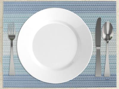 Line АМЕРИКАНЗКИ СЕРВИЗ 4 броя ПВЦ 45x30 cm Blue.