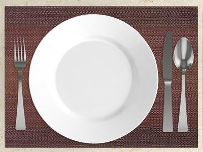 Line АМЕРИКАНЗКИ СЕРВИЗ 4 броя ПВЦ 45x30 cm Dark Red