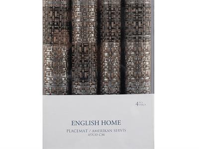 Line АМЕРИКАНЗКИ СЕРВИЗ 4 броя ПВЦ 45x30 cm Mink