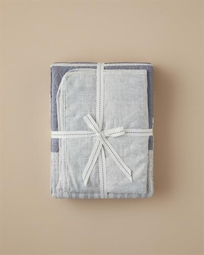 Line Art Комплект Кувертюра За Легло Двоен Многофункционален 200x220 см Сив