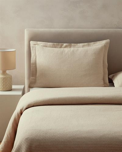 Line Sequence Покривка За Легло Комплект Двоен Размер, Natural Dolgulu, Бежово, 240 X 260 Cm