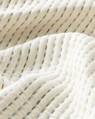 Line Sequence Покривка За Легло Комплект Двоен Размер, Natural Dolgulu, Кремово, 240 X 260 Cm