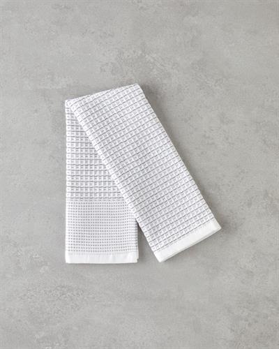 Linear Кърпа За Сушене Памук 30x50 см Бял - Сив