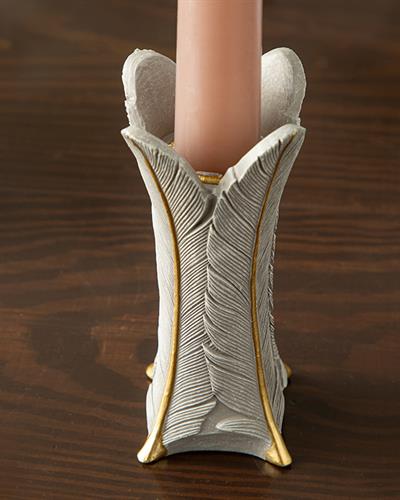 Linear Свещник 4,5x4,3x10,5 см Златно бежов