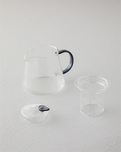 Чайник Стъкло 500 мл Бледосив.