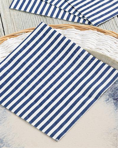 Linie Хартийни Салфетки 20 Бр., Хартия, Тъмно Синьо, 33 X 33 Cm