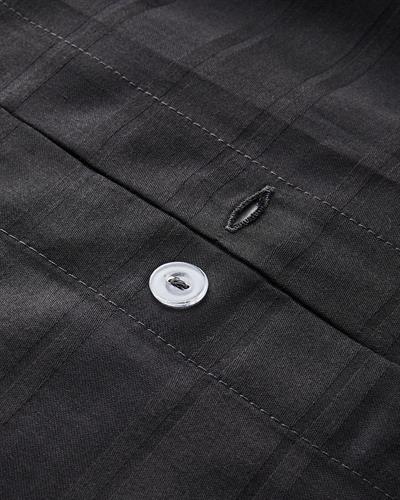 Lior Спален Комплект Двоен Памучен сатен райе 200x220 см Антрацит