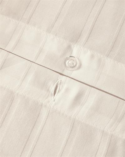 Lior Спален Комплект Двоен Памучен сатен райе 200x220 см Слонова кост