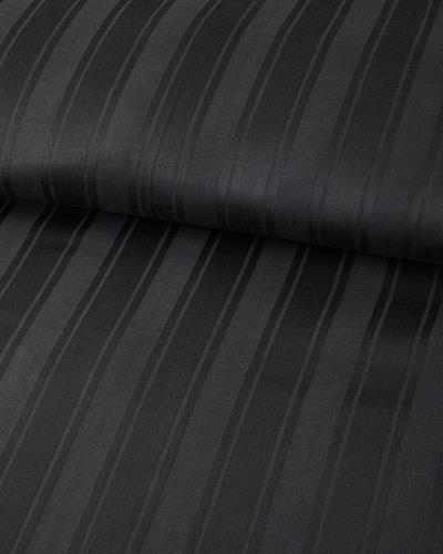 Lior Спален Комплект Кралски размер Памучен сатен райе 240x220 см Антрацит