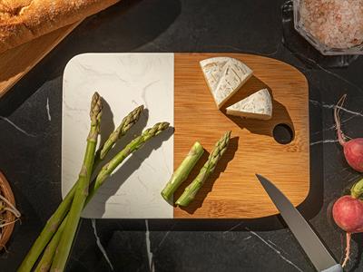 Lisa ДЪСКА ЗА РЯЗАНЕ От мрамор Бамбук 22x15 cm .