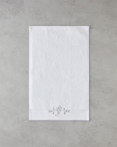 Lisa Кърпа За Ръце С бродерия Памучен 30x50 см Бял