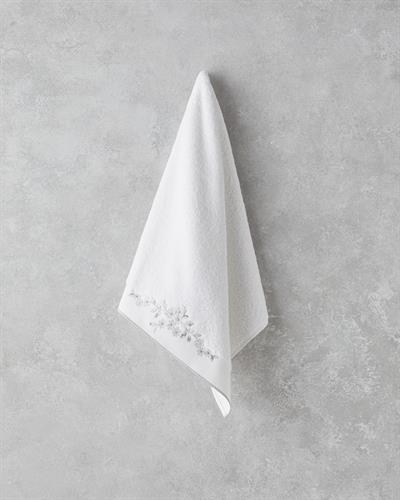 Lisa Кърпа За Лице С бродерия Памучен 50x90 см Бял