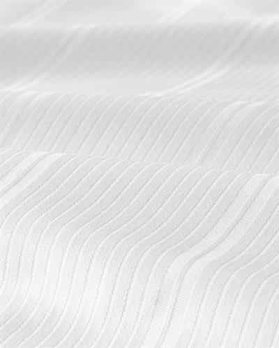 Listra Спално Бельо Компле Двоен Размер, Памучен Сатен На Райета, Бяло, 200 X 220 Cm