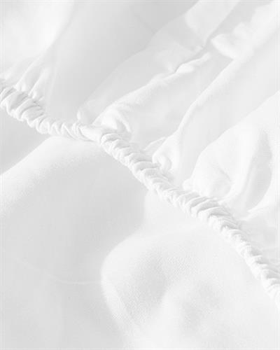 Listra Спално Бельо Компле Двоен Размер, Памучен Сатен На Райета, Бяло, 200 X 220 Cm