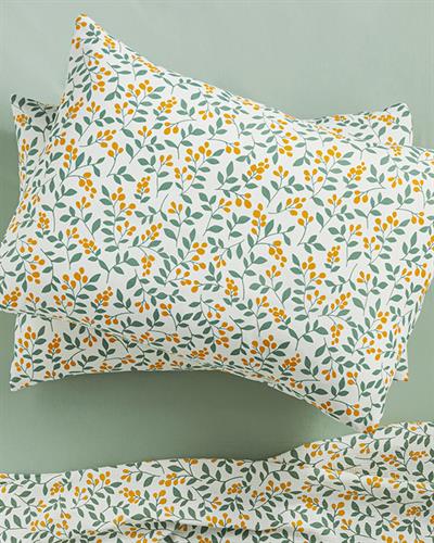 Little Blooms Кълъфка За Възглавница 2Бр., Лесно За Гладене, Жълто, 50 X 70 Cm
