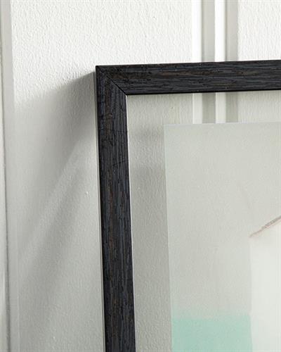 Little House Картина Стъкло 22x22 см Бледосив.