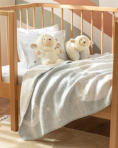 Little Lamb Бебешко Одеало Памучен, Бяло, 100 X 120 Cm