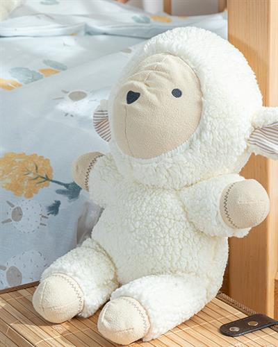 Little Lamb Декоративна Възглавница Полиестер 32x27 см Екрю