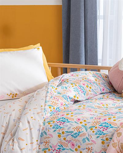 Little Unicorn Детско Спално Бельо Памучен, Розово, 160 X 220 Cm