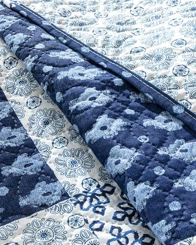 Littoral For One Person Multi-Purposed Quilt 160x220 cm Blue