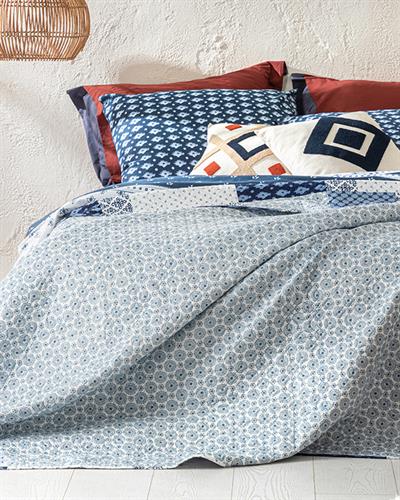 Littoral Double Person Multi-Purposed Quilt 200x220 cm Blue