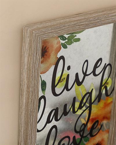 Live Laugh Love Картина МДФ 20x30 см Сив