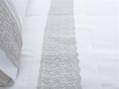 Liza СПАЛНО БЕЛЬО КОМПЛЕ Двоен Памучен Сатен 200x220 cm Gray