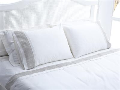 Liza СПАЛНО БЕЛЬО КОМПЛЕ Двоен Памучен Сатен 200x220 cm Gray