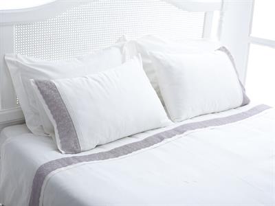 Liza СПАЛНО БЕЛЬО КОМПЛЕ Двоен Памучен Сатен 200x220 cm Lilac.