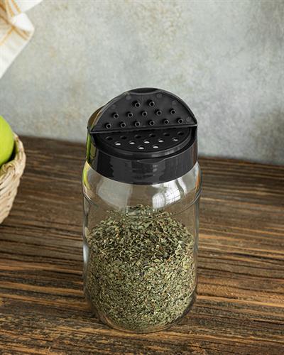Lizbon Съд За Подправки Стъкло, Антрацит, 370 Ml