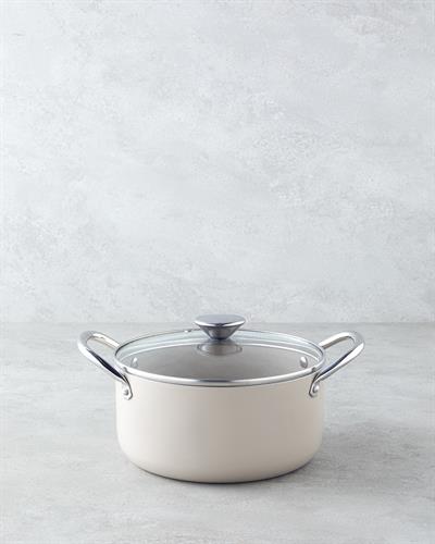 Lizbon Тенджера Дълбок CeraWell 20 см Мока