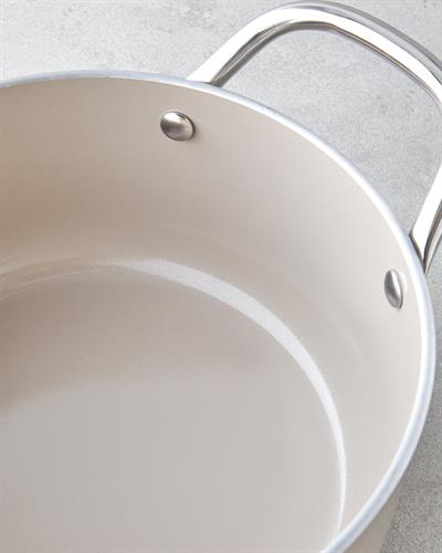 Lizbon Тенджера Дълбок CeraWell 20 см Мока