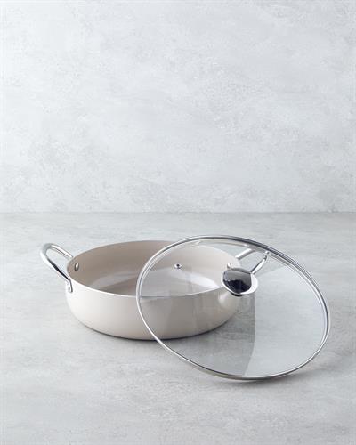 Lizbon Тенджера Плитък CeraWell 26 см Мока