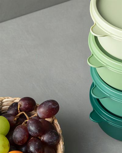 Lock Me Mini Plastic 4 Set Storage Box 250 ml Green