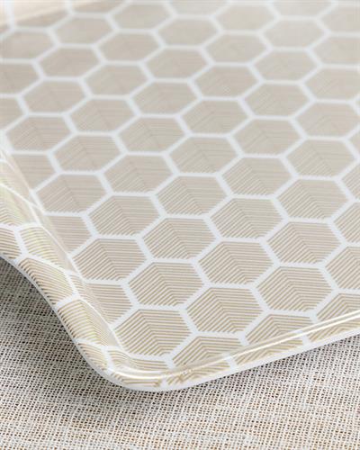 Locus Табла Правоъгълна, Меламин, Златисто, 32 X 20 Cm