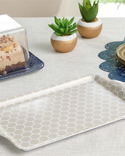 Locus Табла Правоъгълна, Меламин, Златисто, 32 X 20 Cm