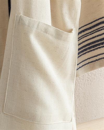 Lola Пещемал Халат Rabbıt Плюш, Бежово - Тъмно Синьо, S-M