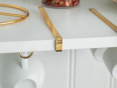 Lona Стойка За Чаши Метал 28x22x5,5 см Златен