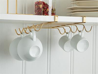 Lona Стойка За Чаши Метал 28x22x5,5 см Златен