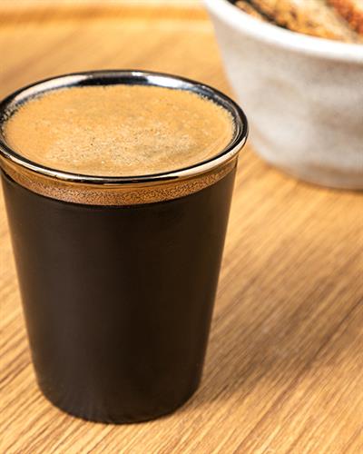 Loni Чаша За Еспресо Stoneware, Черно, 100 Ml