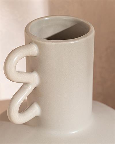 Lora Dolomite Vase 13x13x16 cm Gray