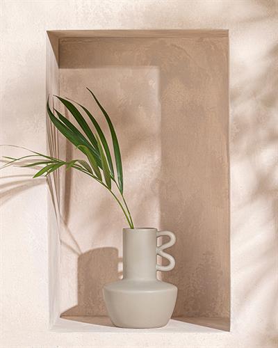 Lora Dolomite Vase 13x13x16 cm Gray