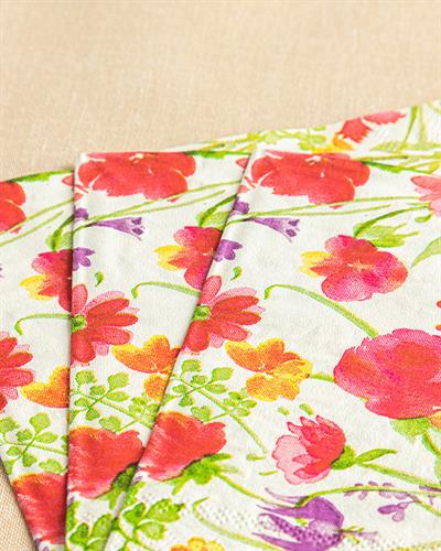 Lorea Хартийни Салфетки 20 Бр., Хартия, Розово, 33 X 33 Cm