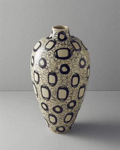 Loren Ваза Керамика 20x20x37 см Сив