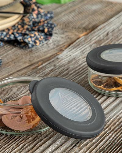 Lorin Кутия За Съхранение 2Бр., Стъкло, Антрацит, 200 Ml