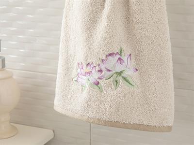 Lotus ХАВЛИЯ ЗА ЛИЦЕ Бродирани 50x80 cm Light Beige